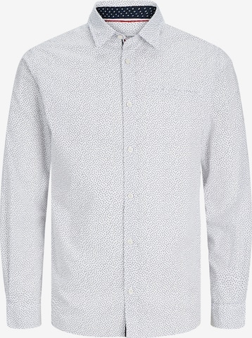 Coupe slim Chemise 'Remy' JACK & JONES en blanc : devant