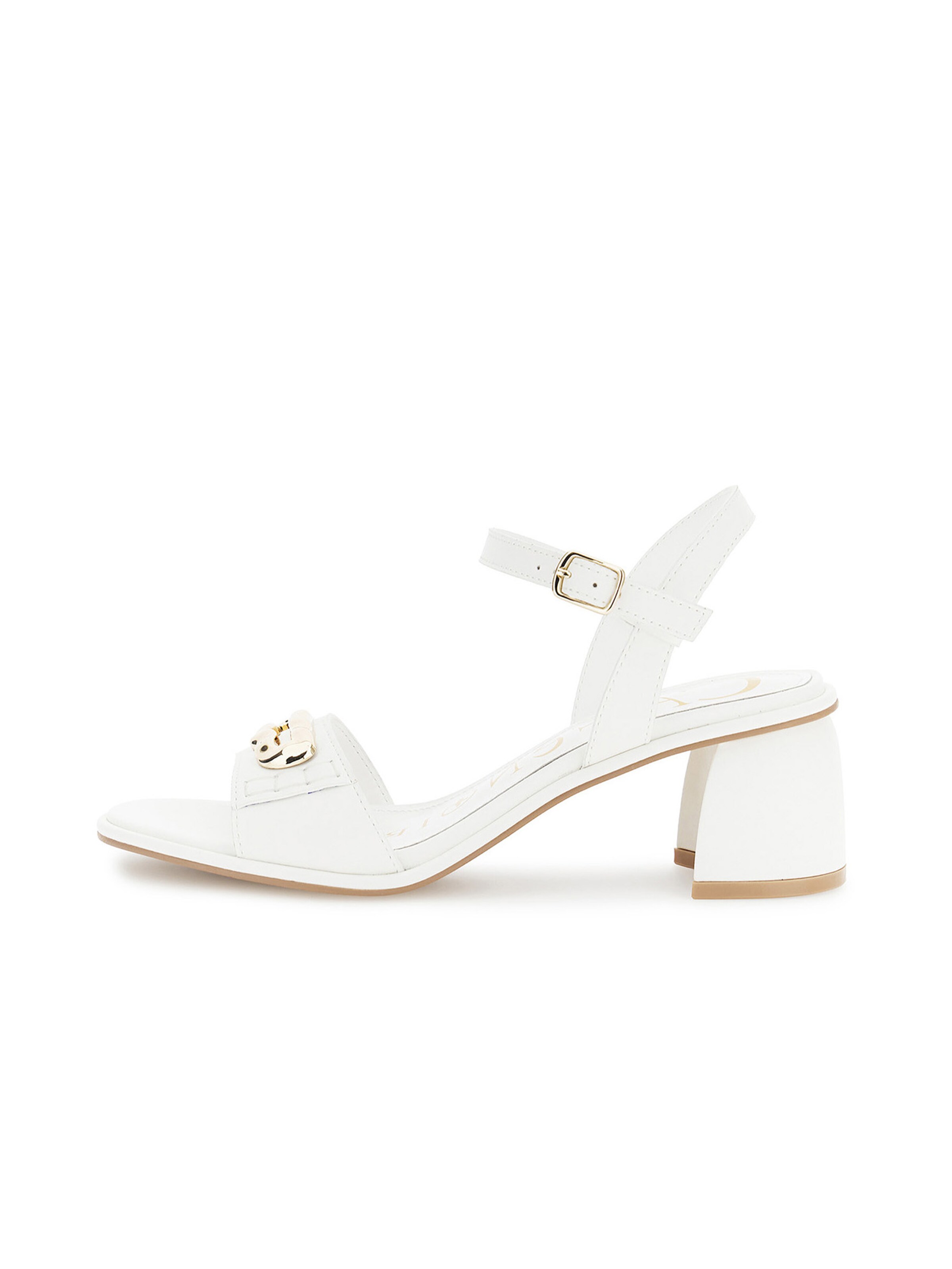 CAFè NOIR Sandal in White: front