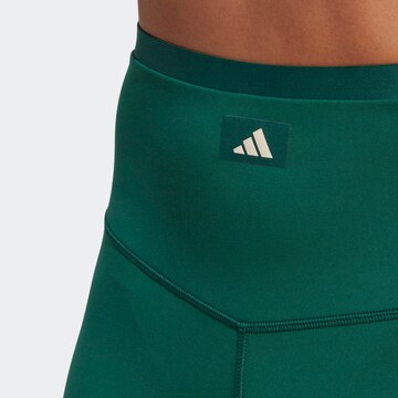 ADIDAS PERFORMANCE Skinny Workout Pants 'Sports Club' in Green