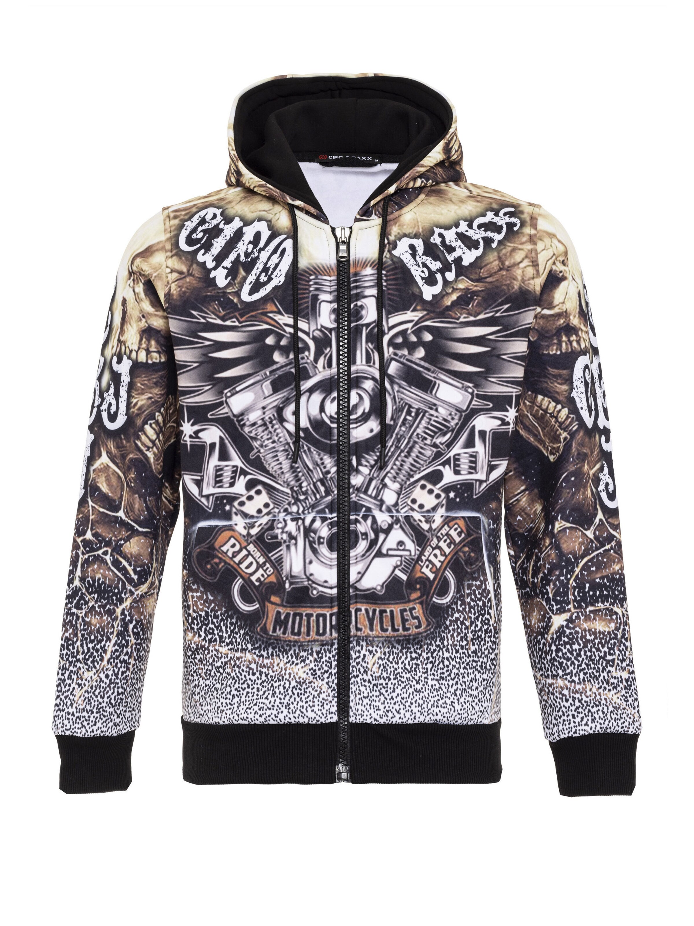 Veste de survêtement CIPO & BAXX en noir : devant