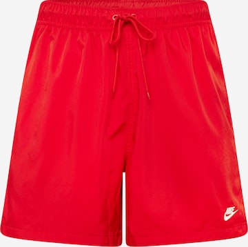 Nike Sportswear Regular Broek 'CLUB' in Rood: voorkant
