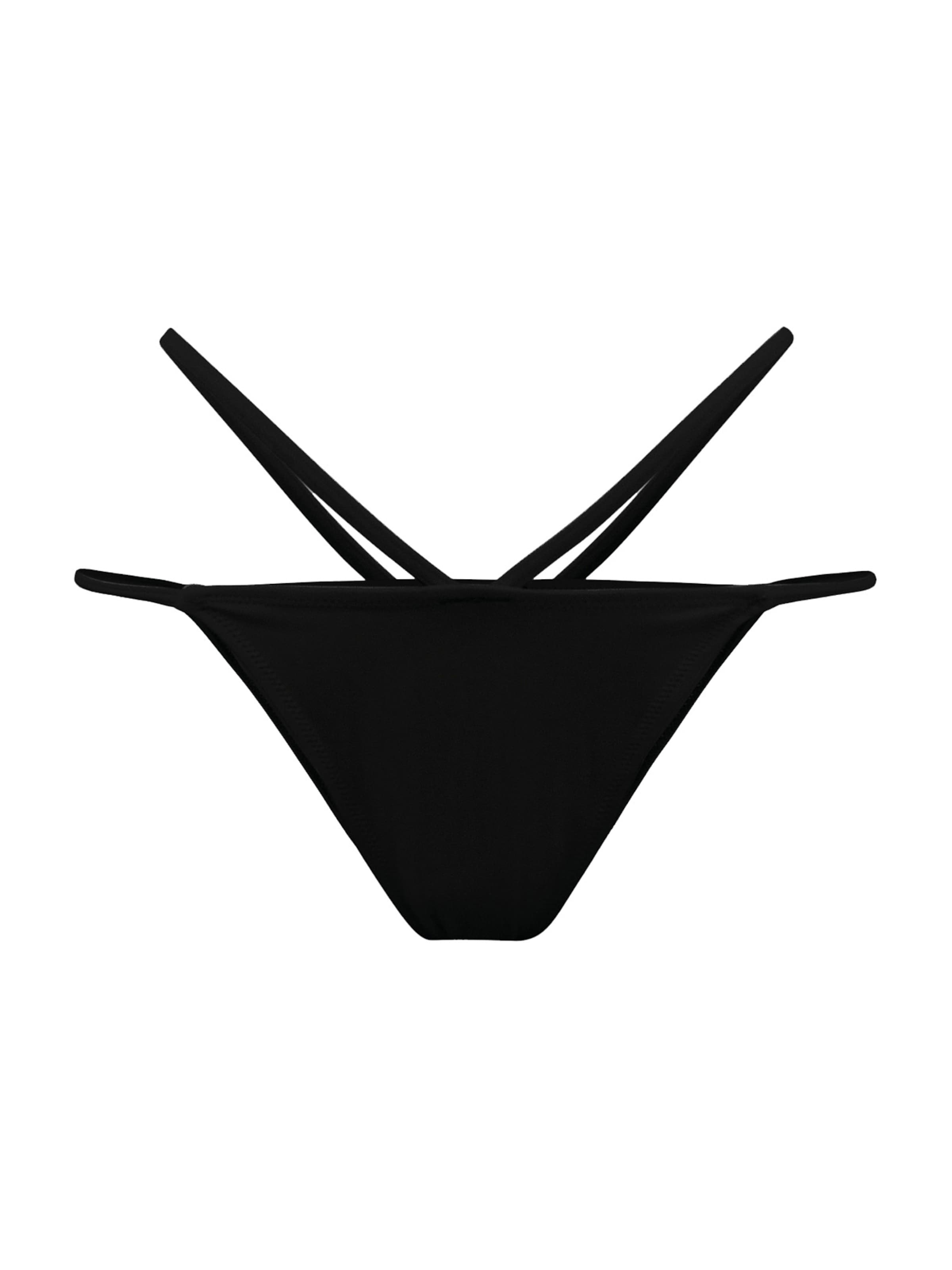 OW Collection Bikinihose in Schwarz: Vorderseite