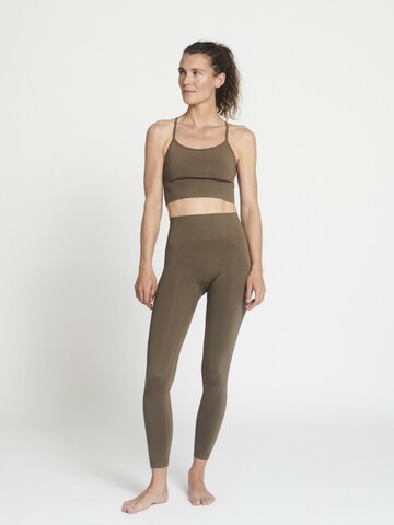 rethinkit studios Skinny Leggings 'Hella' in Brown