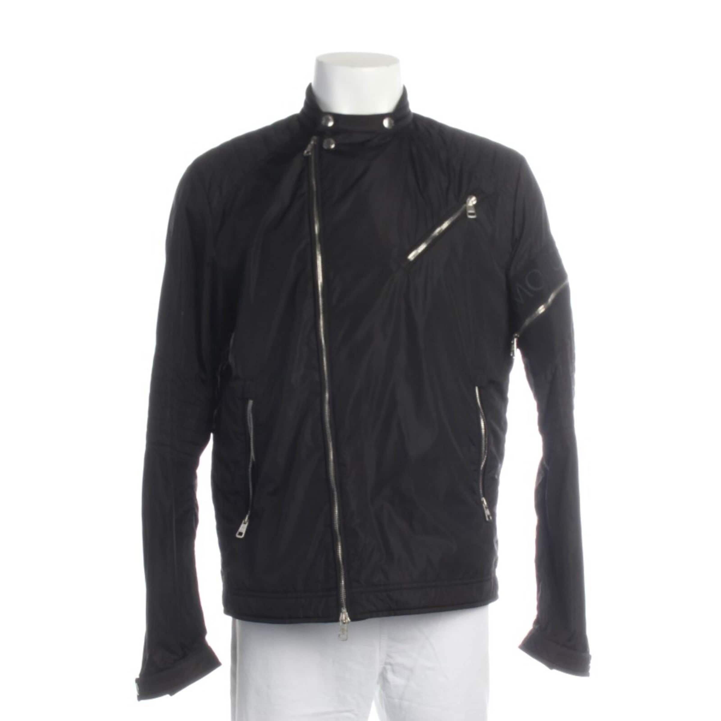 MONCLER Übergangsjacke L-XL in Schwarz: Vorderseite
