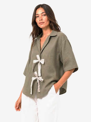 Coulange Bluse 'Kimono C48' i grøn