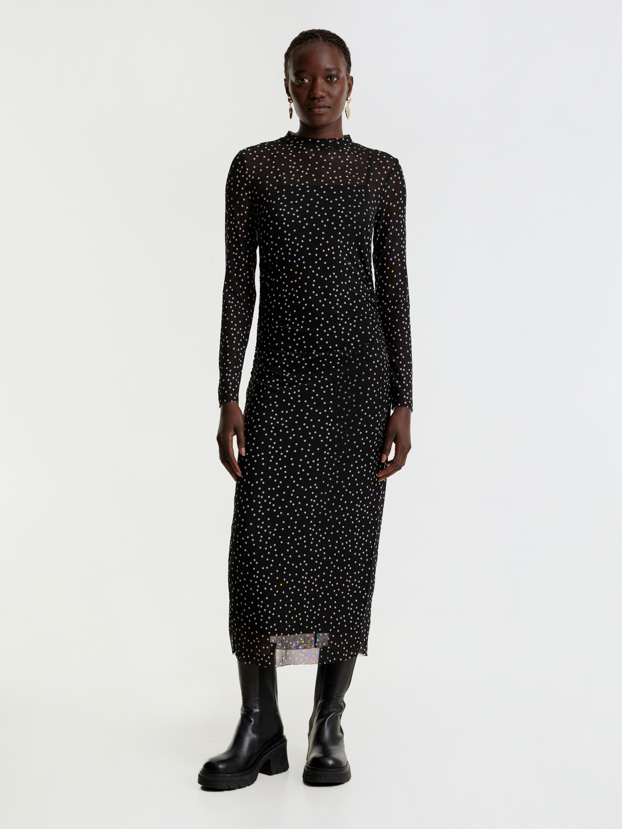 EDITED Producten Jurk 'Nati' Zwart