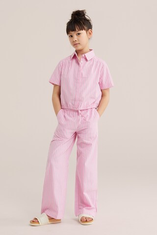 WE Fashion Широкий Штаны в Ярко-розовый