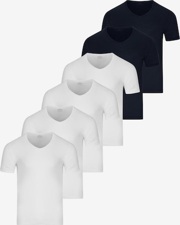 Ragman Undershirt 'Basic' in Blue: front