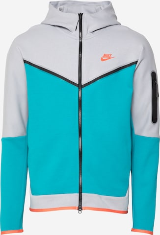 Nike Sportswear Кофта на молнии в Синий: спереди
