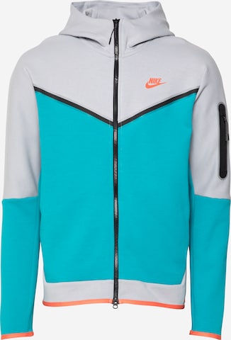 Nike Sportswear - Sudadera con cremallera en azul: frente