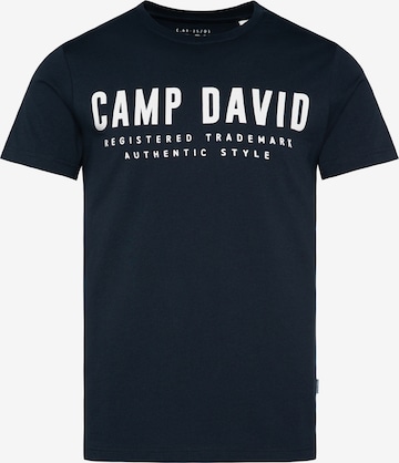 CAMP DAVID Shirt in Blue: front