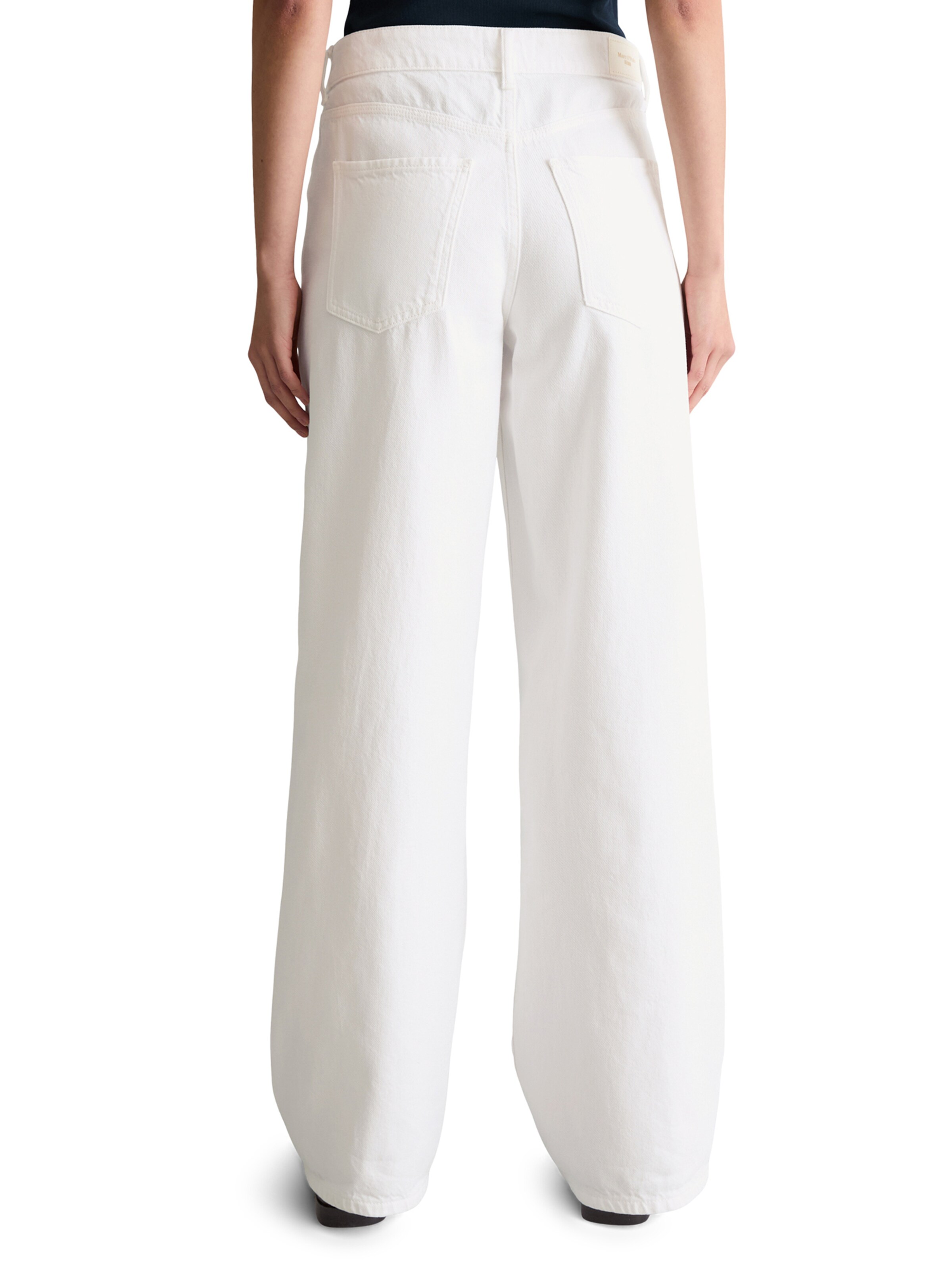 Marc O'Polo DENIM Wide Leg Jeans 'Tomke' i hvid