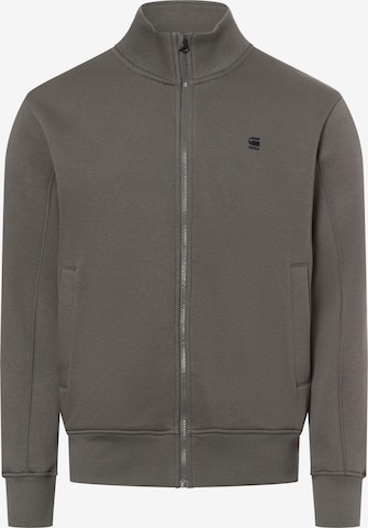 G-STAR Sweatjacke in Grau: Vorderseite