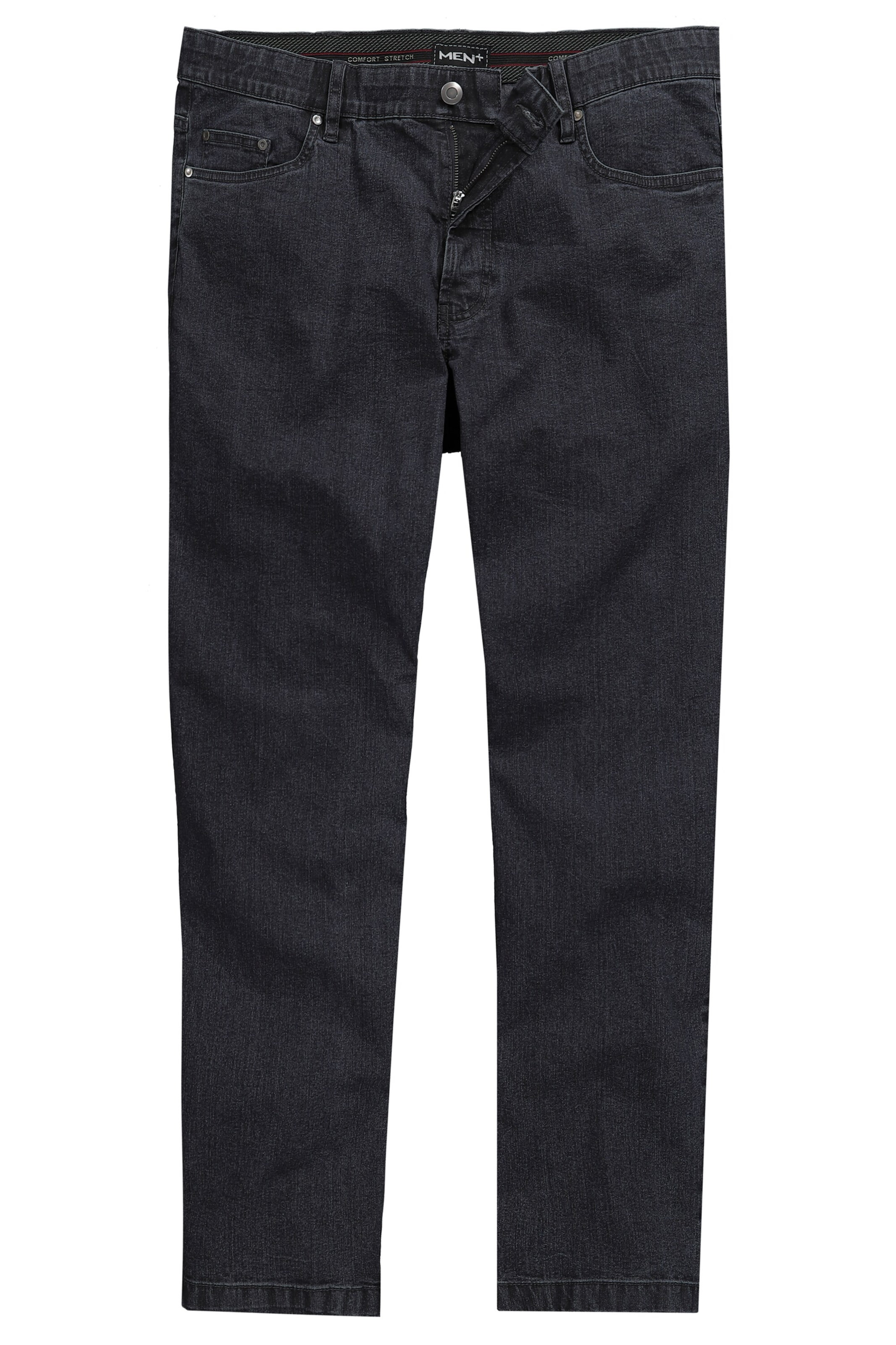 Men Plus Regular Jeans in Grijs: voorkant