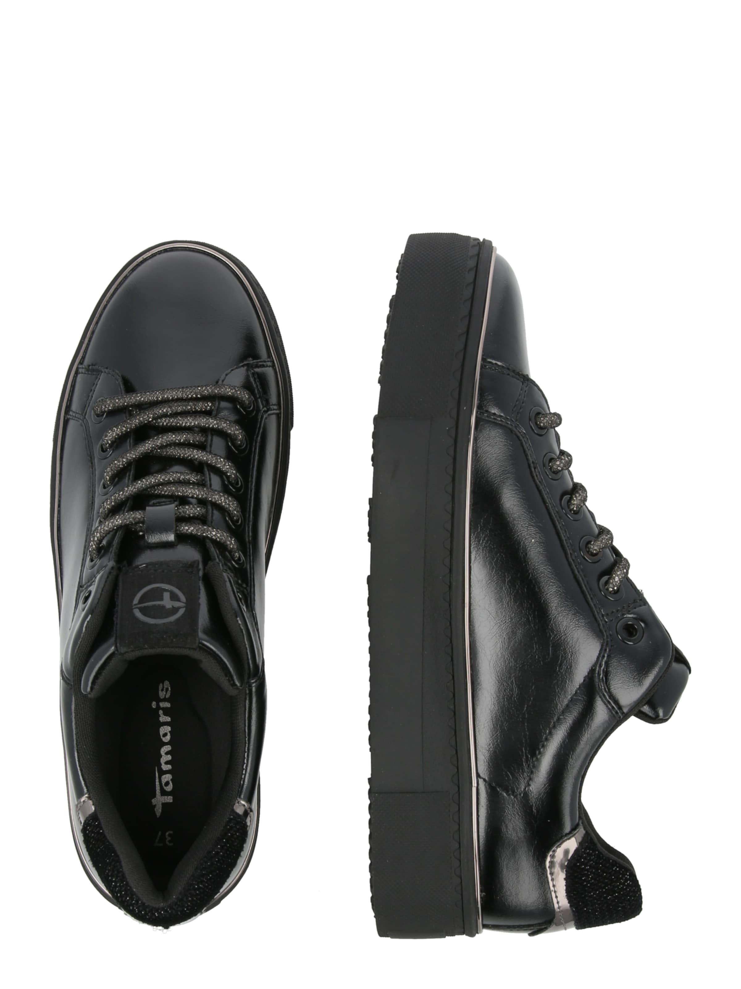 Baskets basses Tamaris en noir