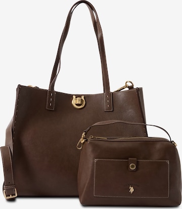 Shopper 'MIDDLETON' di U.S. POLO ASSN. in marrone: frontale