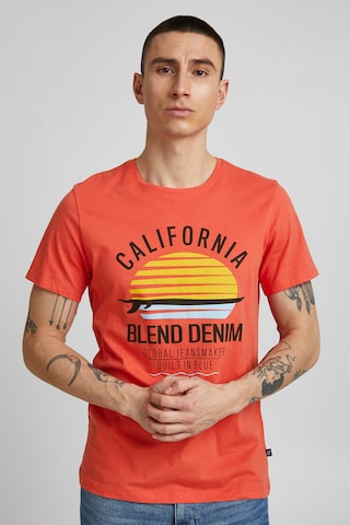BLEND Shirt 'Califo' in Rood: voorkant