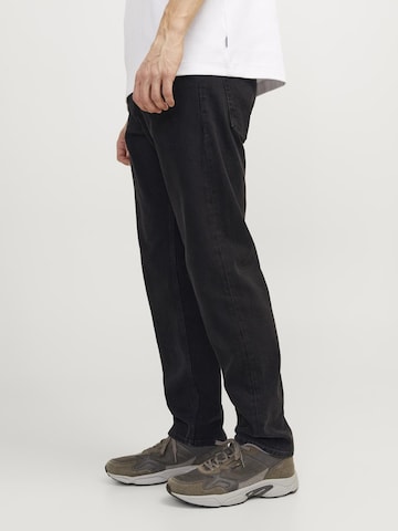 JACK & JONES Tapered Jeans 'JJIChris JJOriginal' in Black