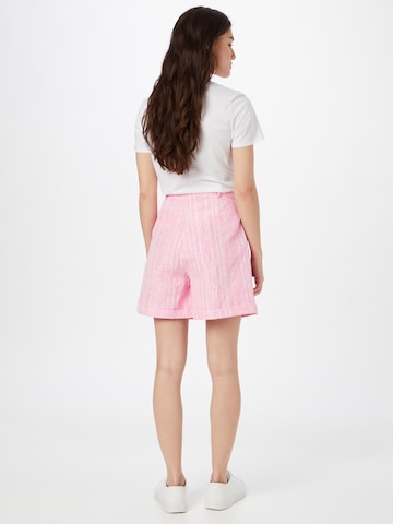 Crās Loose fit Pleat-Front Pants 'Sisleycras' in Pink