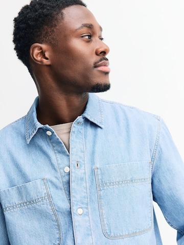 Coupe regular Chemise Next en bleu