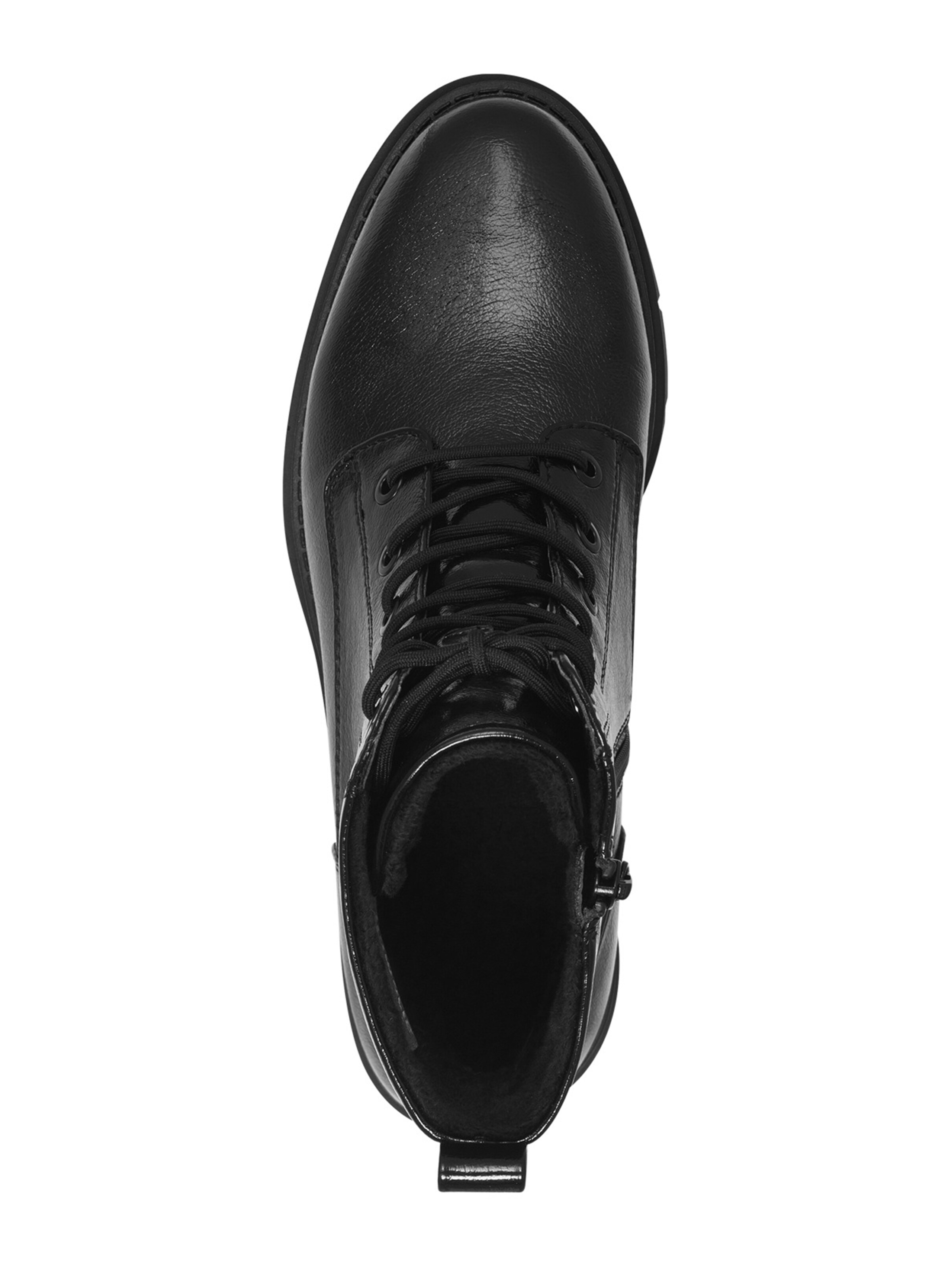 Tamaris Ниски ботуши с връзки в черно