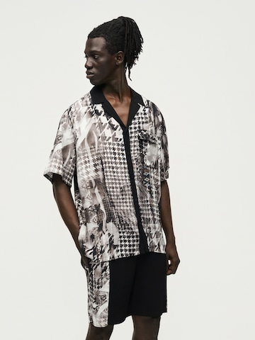 Carlo Colucci Comfort Fit Hemd 'Feig' in Grau