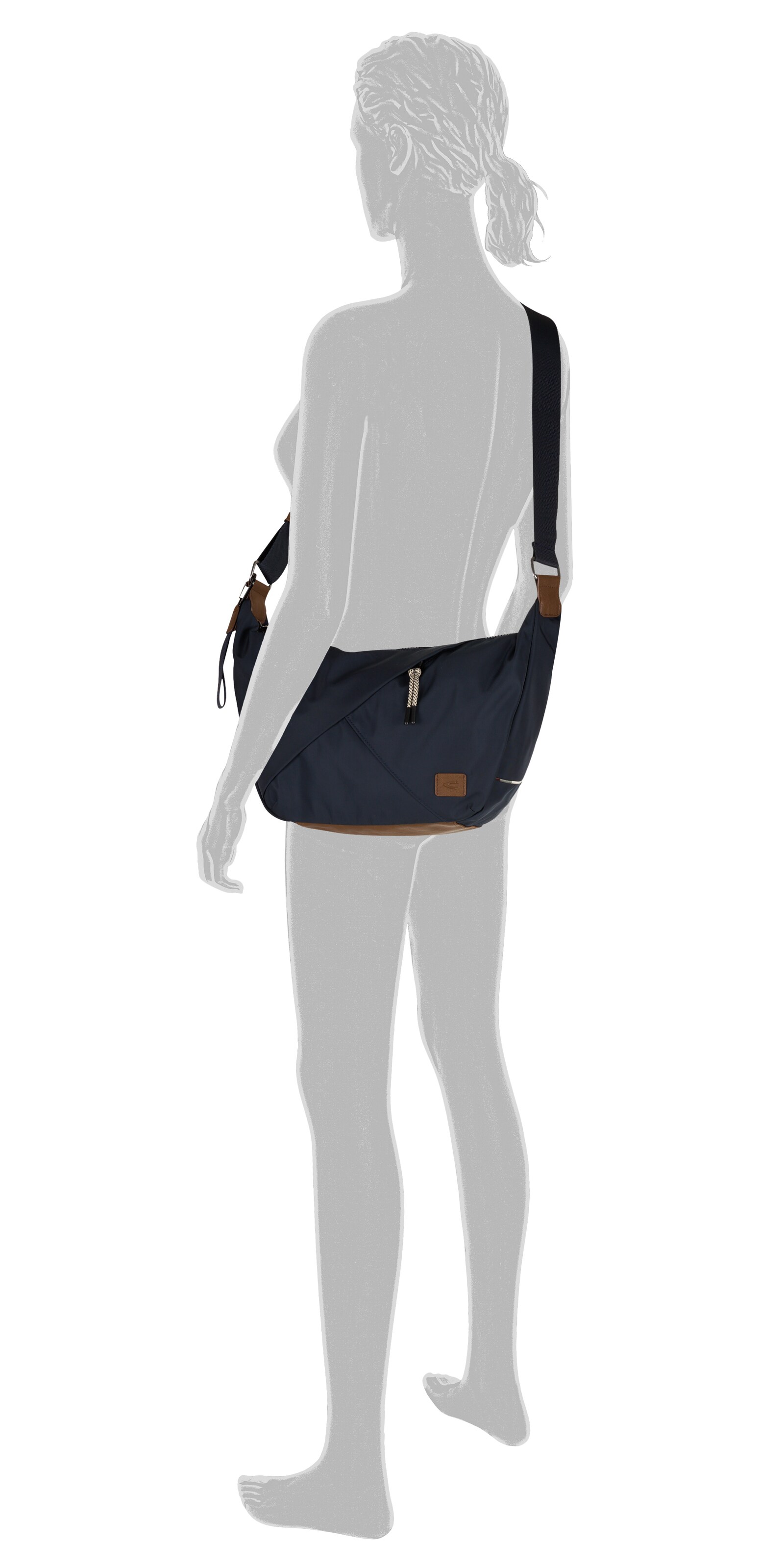 Borsa a spalla di CAMEL ACTIVE in nero: frontale