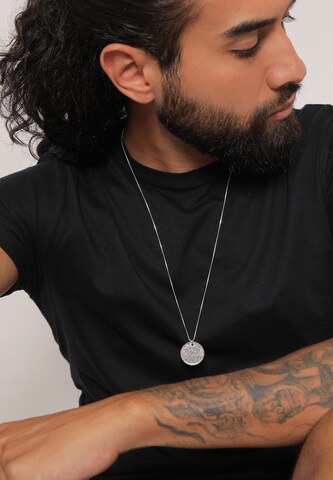 KUZZOI Halskette 'Geo' in Silber: Vorderseite