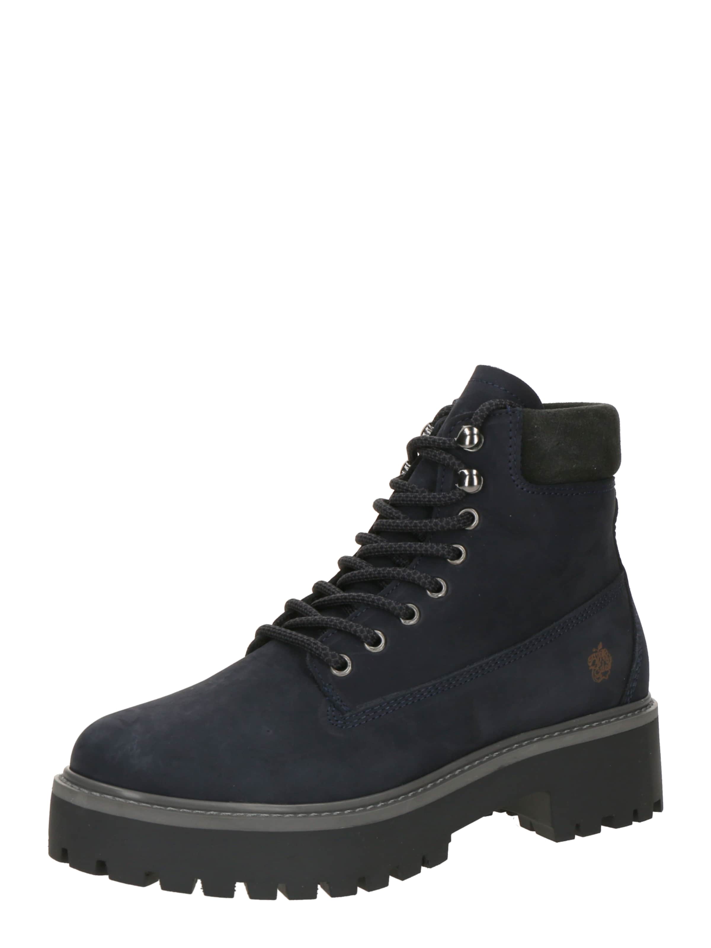 Apple of Eden - Botim com fivela 'FRANCES' em azul: frente