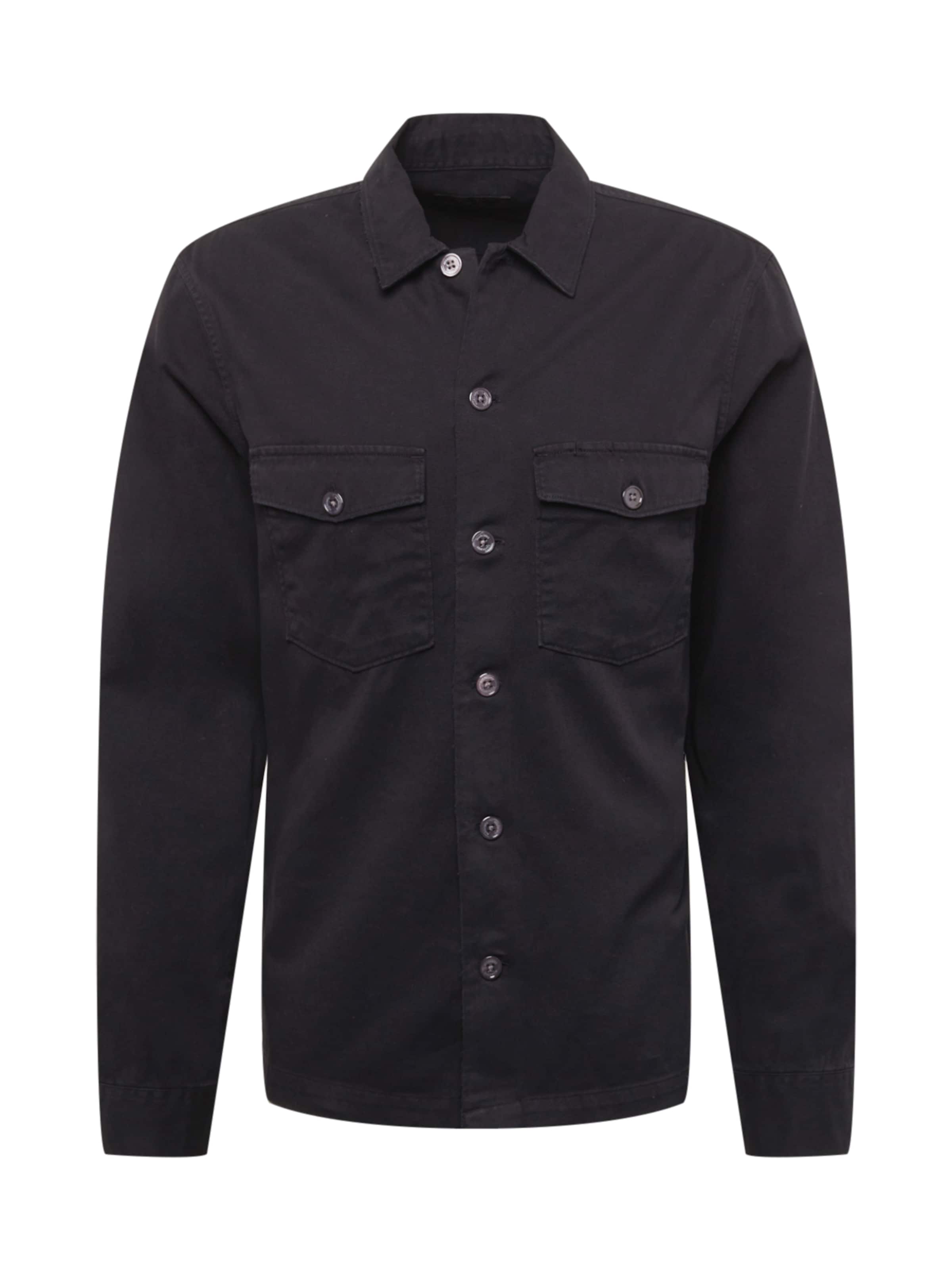 AllSaints Regular fit Ing - fekete: elől