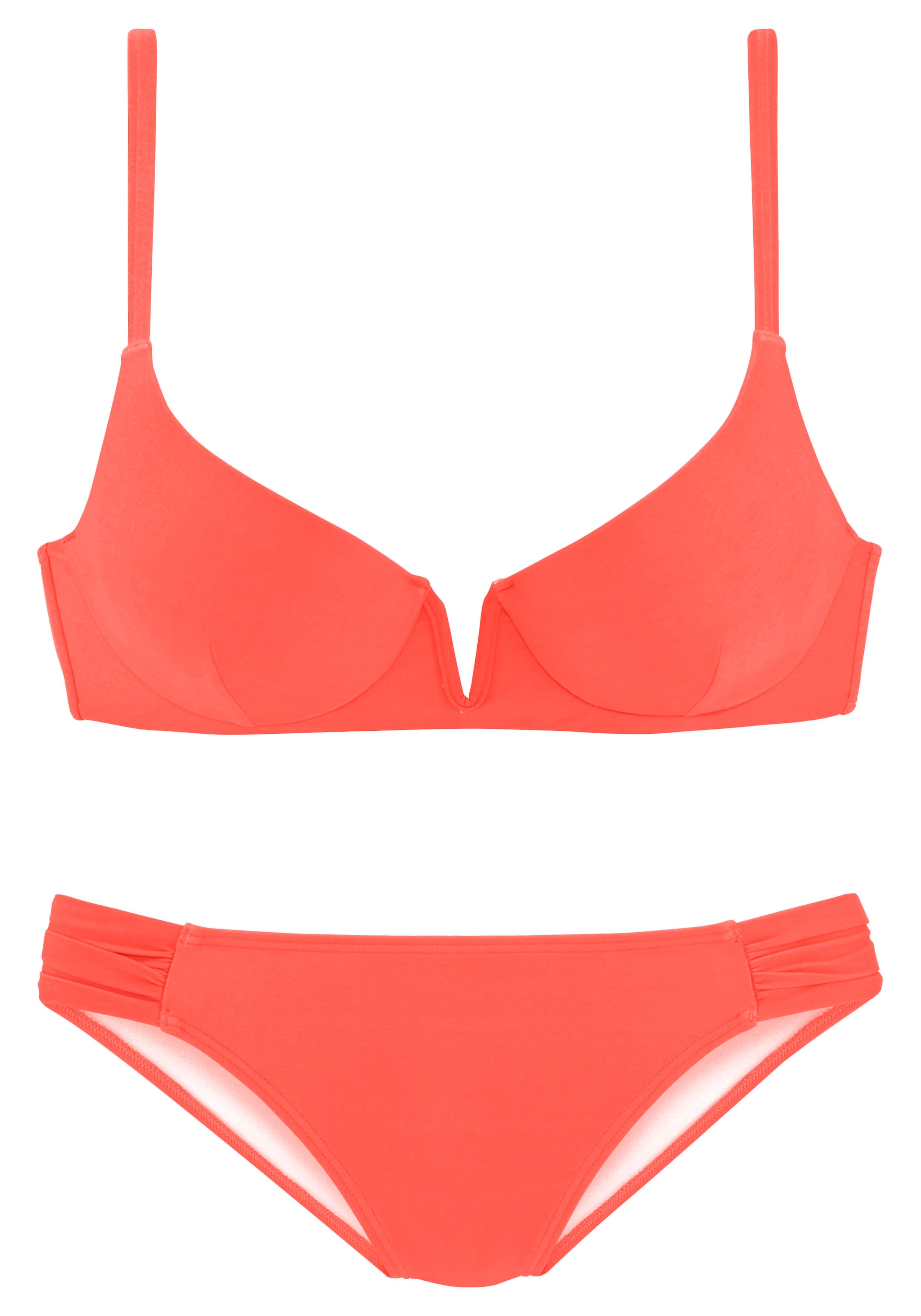 Push-up Bikini VIVANCE en orange : devant