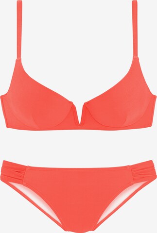 VIVANCE Push-up Bikini in Orange: front