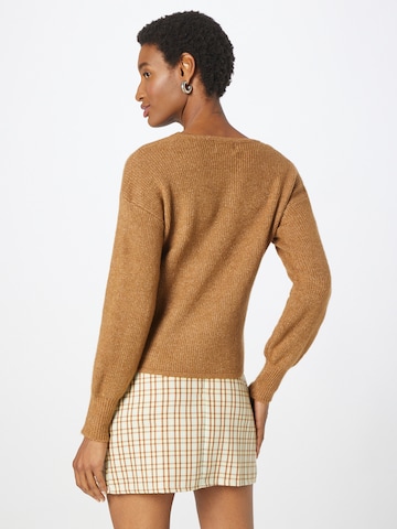 PIECES Sweater 'CELIC' in Brown