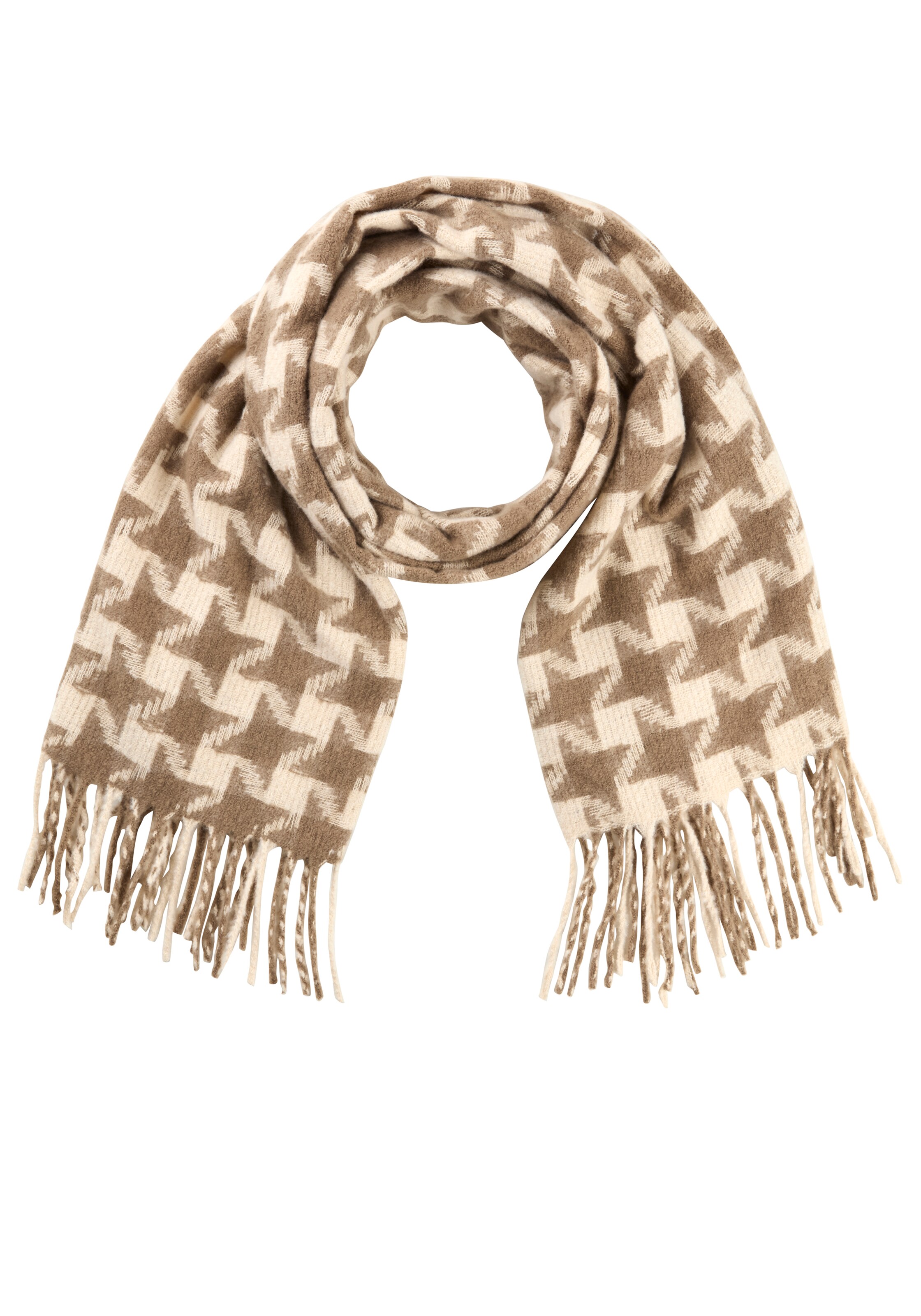 LAURA SCOTT Schal in Beige: Vorderseite