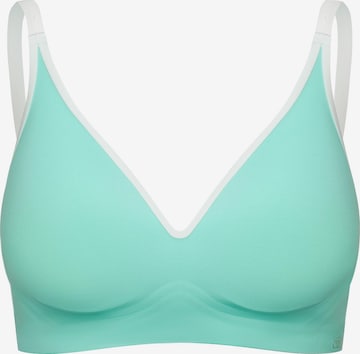 cfab (formerly creamy fabrics) - Sujetador 'Lined Comfort Push-Up BH' en verde: frente