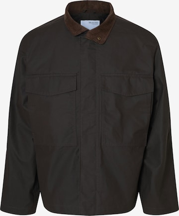 SELECTEDPrijelazna jakna 'SLHMARK' - smeđa boja: prednji dio