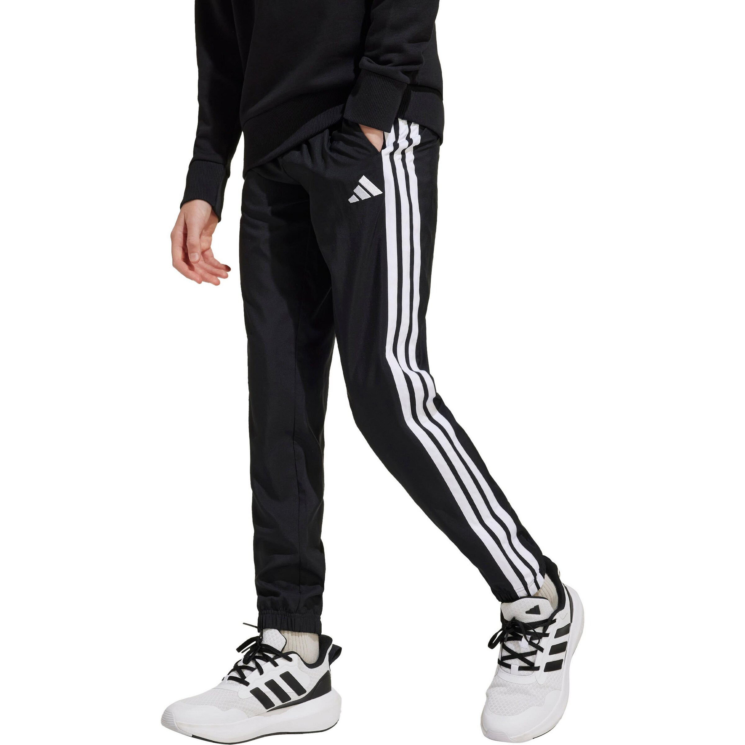 ADIDAS SPORTSWEAR Обычный Спортивные штаны 'Essentials' в Черный: спереди