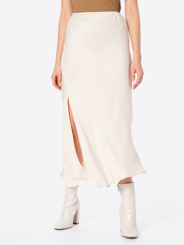 Warehouse Rok in Beige: voorkant