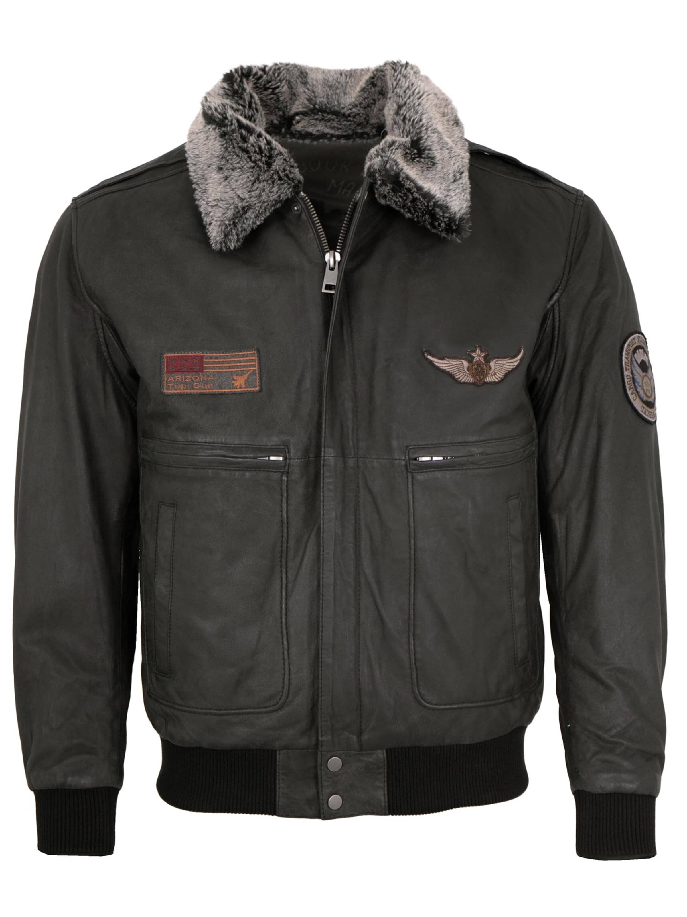 Veste mi-saison 'Laslo' MADDOX en noir : devant