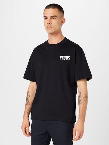 Pequs T-Shirt in Schwarz: predná strana