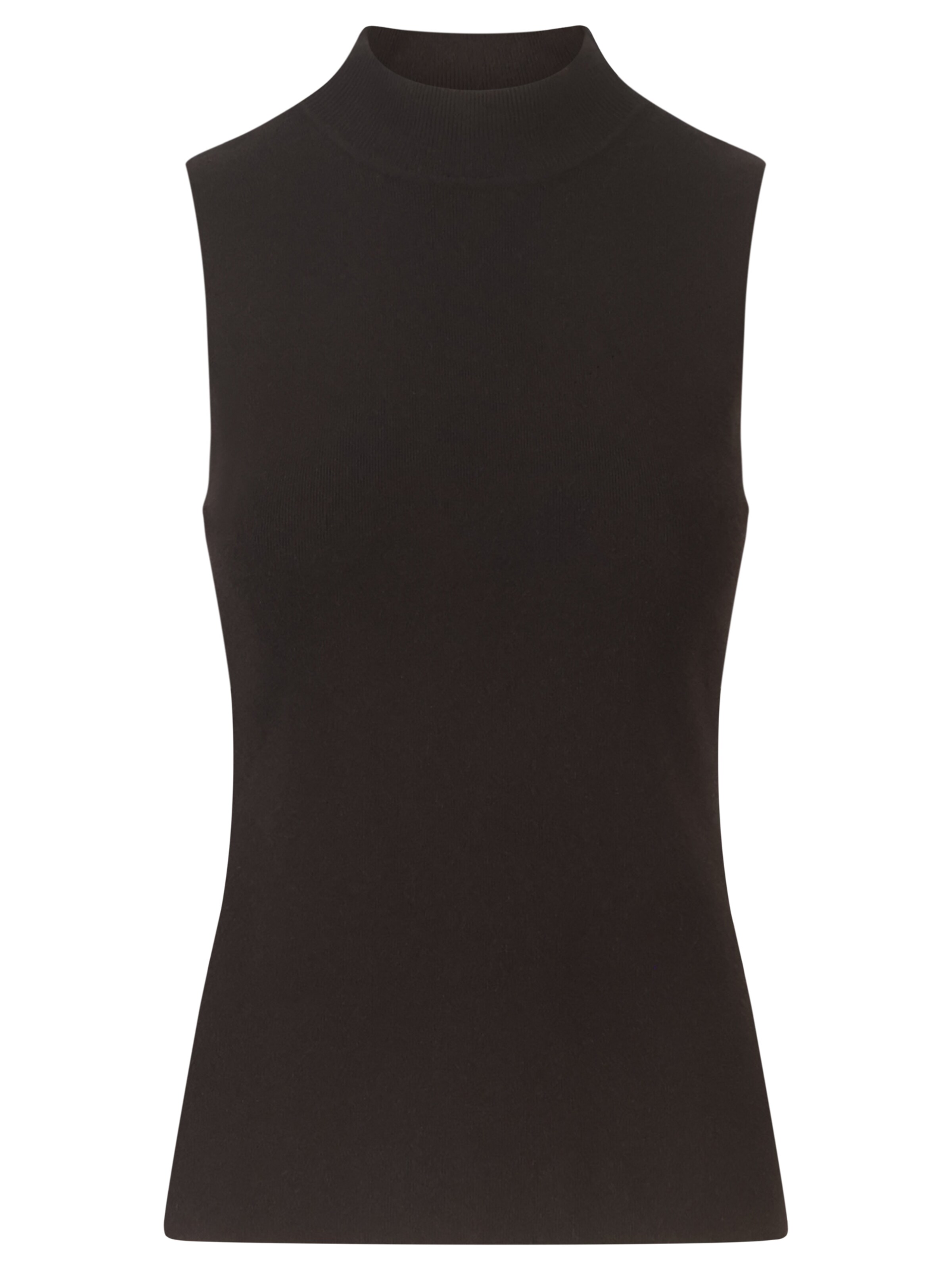 APART Knitted Top in Black: front