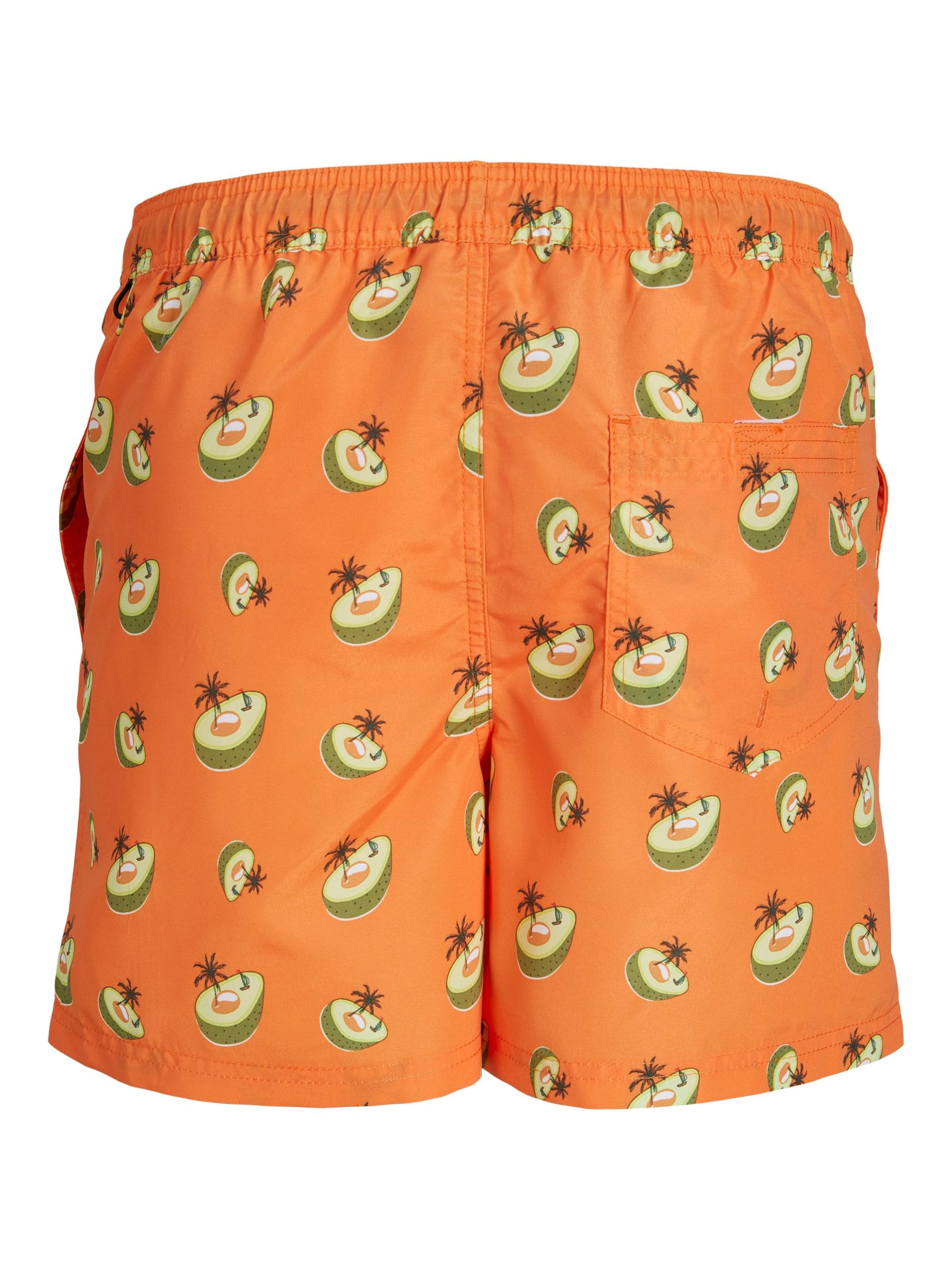 JACK & JONES Zwemshorts 'Fiji' in Oranje