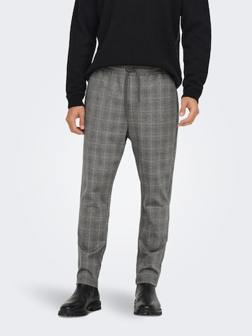 Only & Sons Slimfit Broek 'LINUS' in Grijs: voorkant