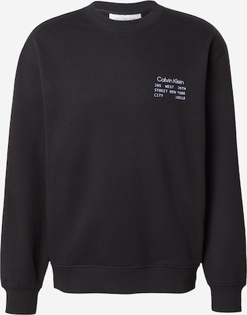 Calvin Klein Jeans Sweatshirt i svart: framsida