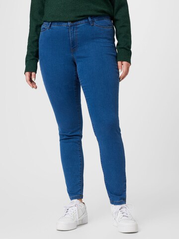 Vero Moda Curve Skinny Jeggings 'Rudy' i blå: forside