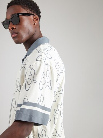 VANS - Ajuste confortable Camisa 'BLAZE BORDER' en blanco
