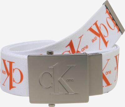 Calvin Klein Bælte i mørkeorange / hvid, Produktvisning