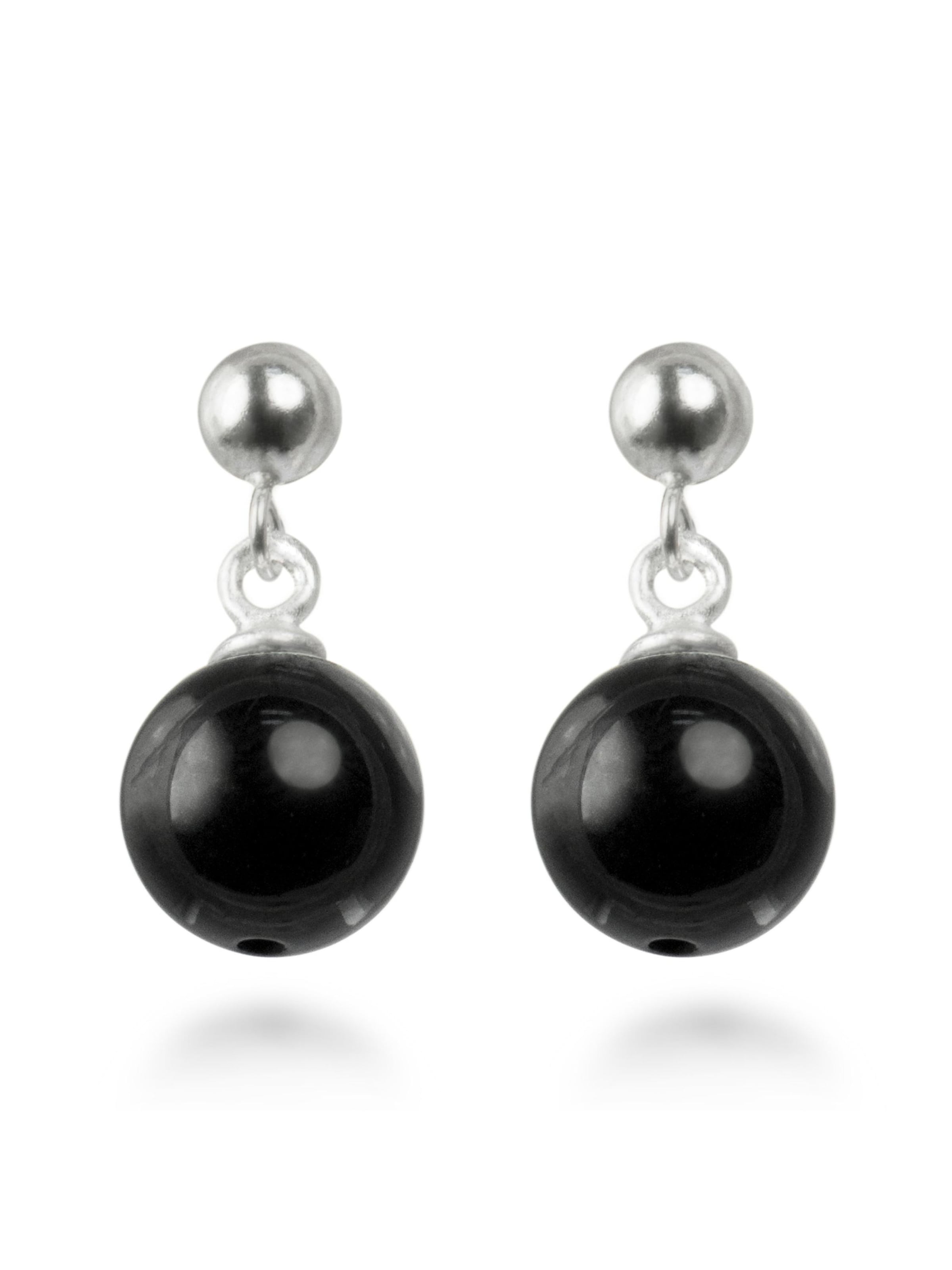 Luxenter Earrings 'Coleki' in Black: front