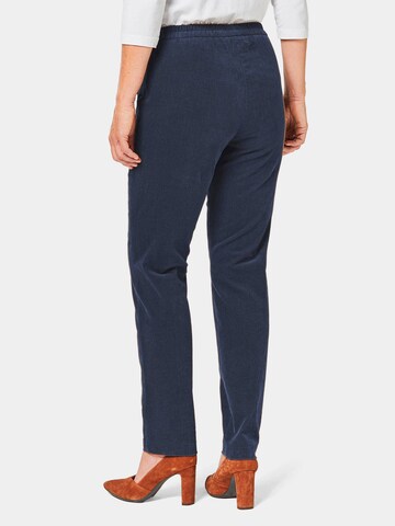 Coupe slim Pantalon 'MARTHA' Goldner en bleu