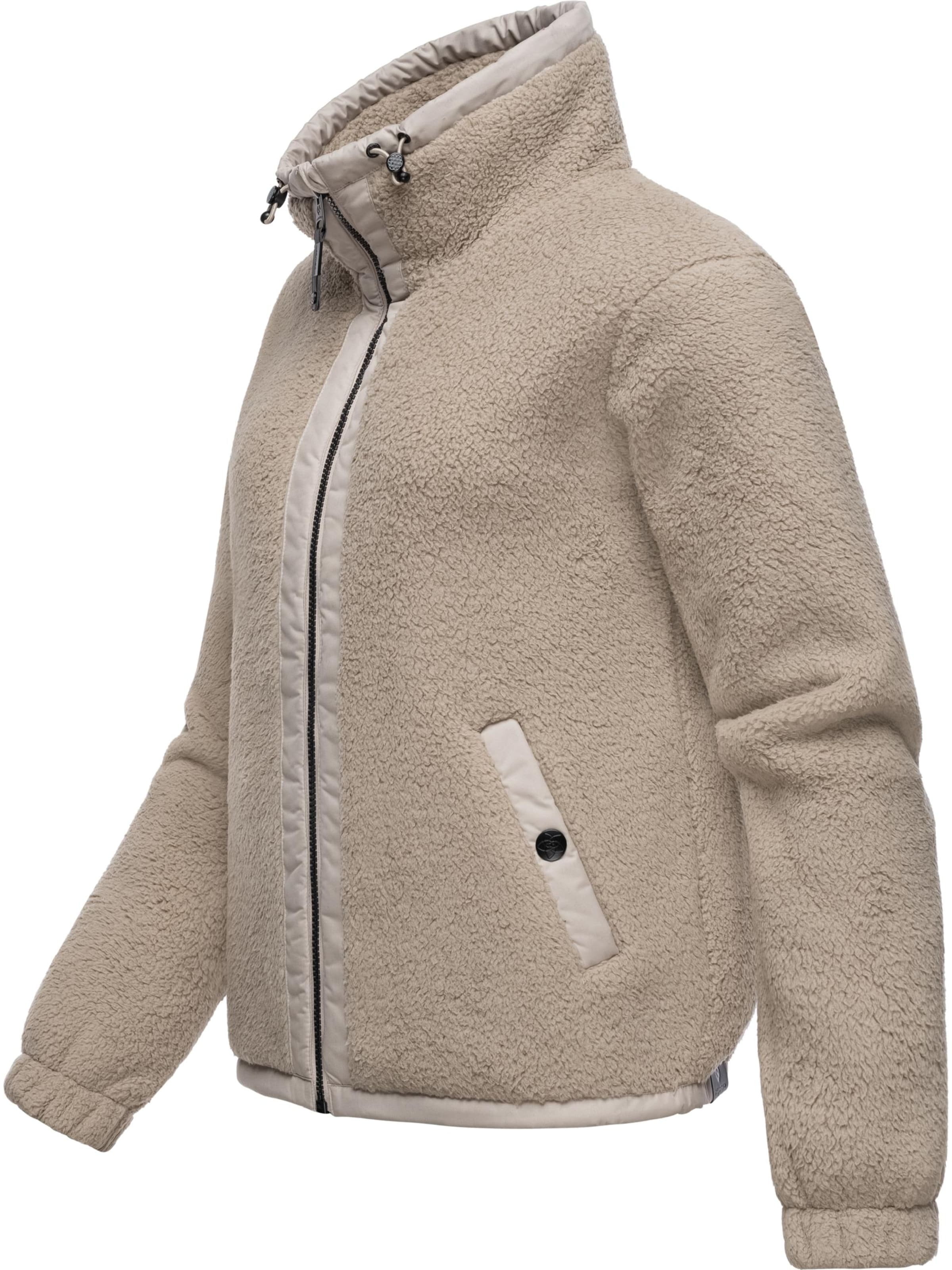 Ragwear Fleece jacket 'Nordicka' in Beige